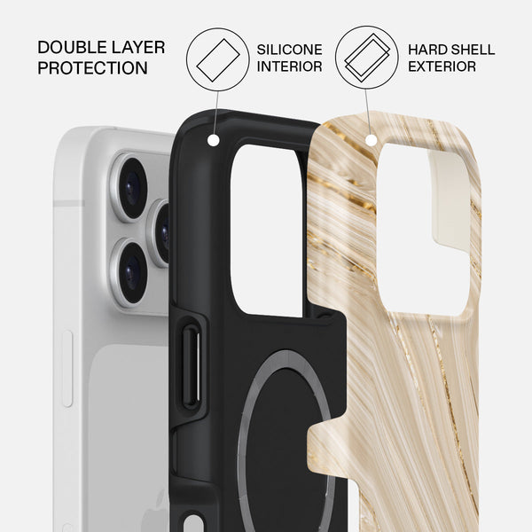 Full Glam - Beige iPhone 17 Pro Case | BURGA
