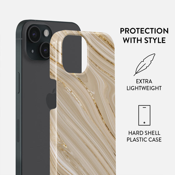 Full Glam - Beige iPhone 15 Case | BURGA