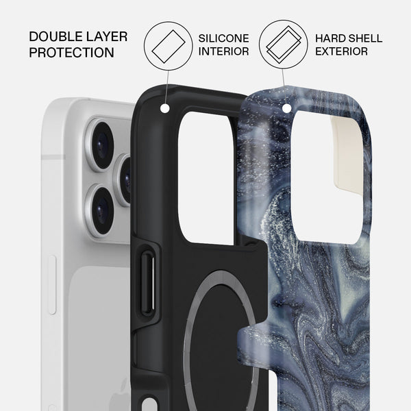 Navy Trench - Blue iPhone 17 Pro Case | BURGA