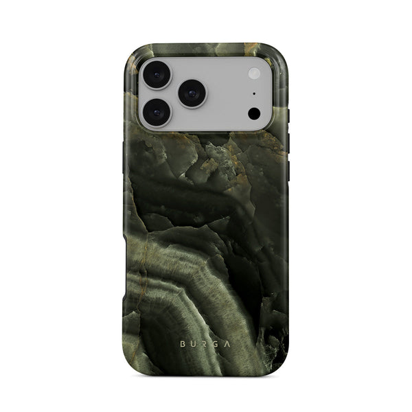 【未使用】BURGA iPhone17ケース マーブルグリーン 巾着袋付き Misty Forest - Green Marble iPhone 17 Pro Max Case | BURGA