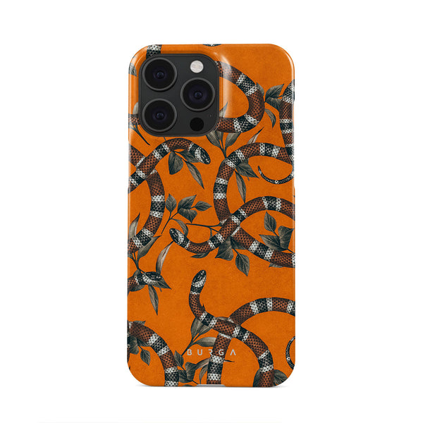 Bitter Apricot - Snake iPhone 15 Pro Max Case | BURGA