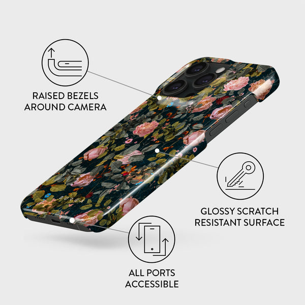 Bloomy Garden - Vintage iPhone 15 Pro Max Case | BURGA