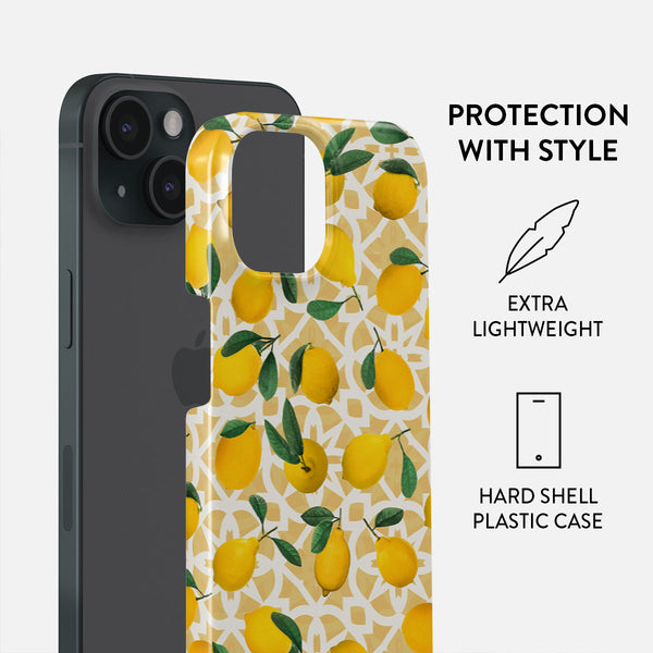 iPhone15 スマホケース BURGA レモン 黄色　ELITE Lemon Juice - iPhone 15 Case | BURGA