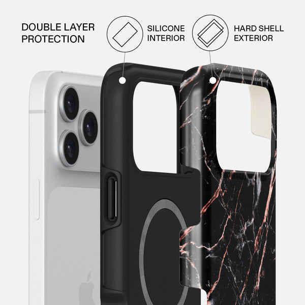Rose Gold Marble - iPhone 17 Pro Max Case | BURGA