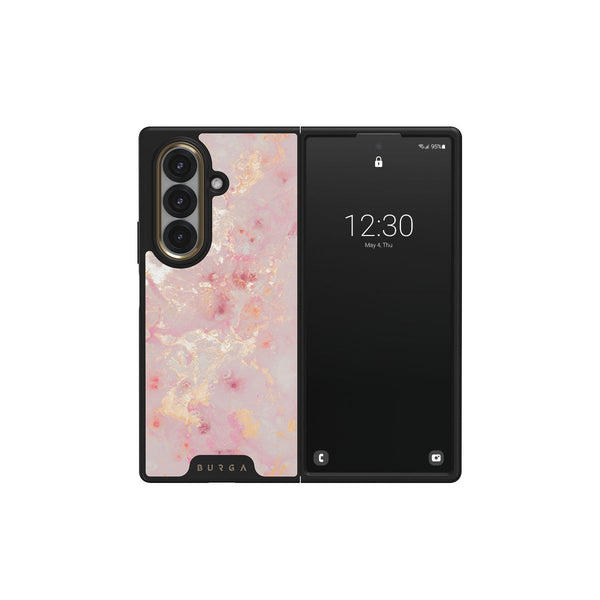 Golden Coral - Pink Samsung Galaxy Z Fold 7 Case | BURGA