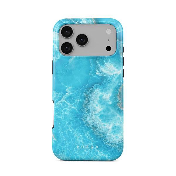 新品BURGA 青い花柄 ソフトケースiPhone17PROMax Ocean Waves - Blue iPhone 17 Pro Max Case | BURGA