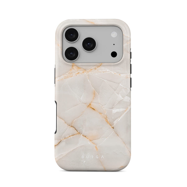 【新品】BURGA マーブルデザイン ハードケース　iPhone17 ベージュ Vanilla Sand - Marble iPhone 17 Pro Case | BURGA