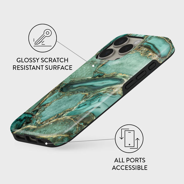 Ubud Jungle - Turquoise iPhone 16 Pro Max Case | BURGA
