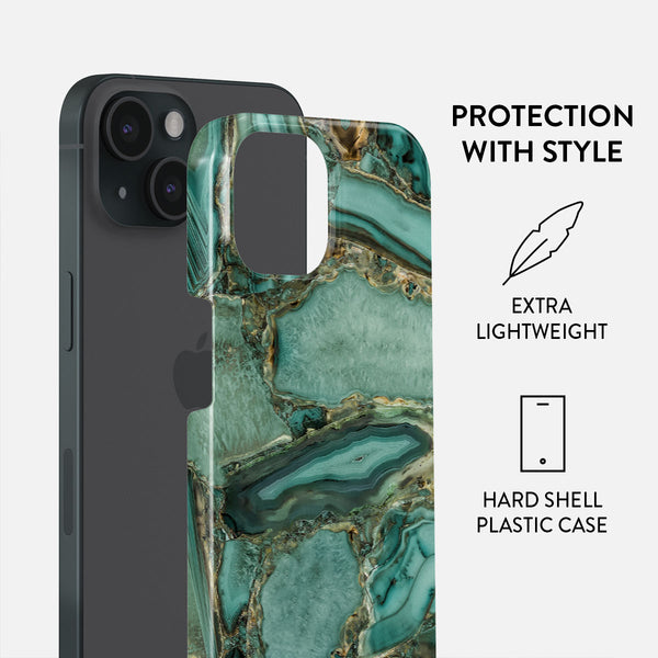 Ubud Jungle - Turquoise iPhone 15 Plus Case | BURGA