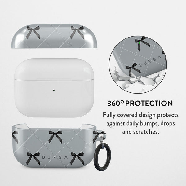 【新品未使用】BURGA 星柄 ホワイト エアポッツプロイヤホンケース Coquette - Apple Airpods Pro Case Cover | BURGA