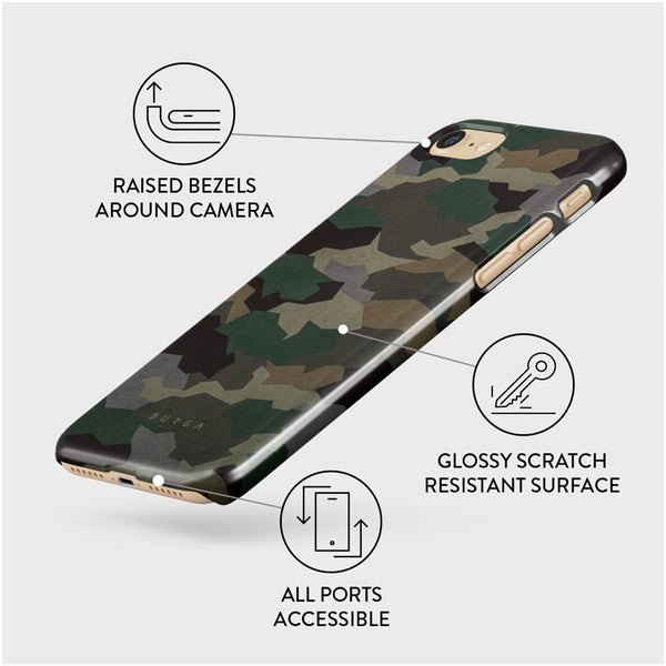 Tropical Green Camo iPhone SE (2022) Case BURGA