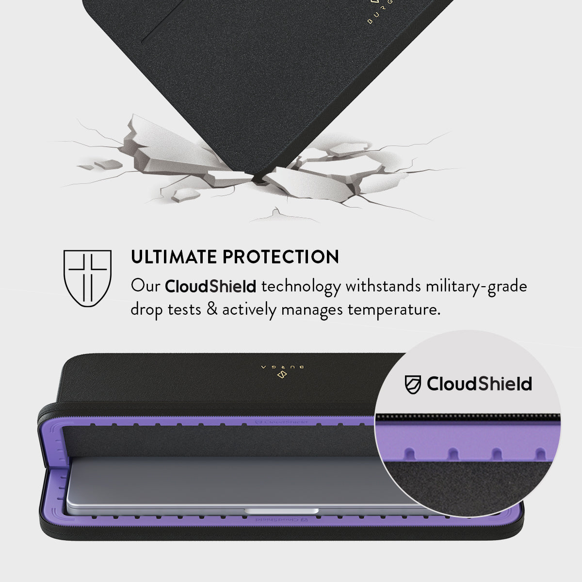 Celestial Leather Laptop Sleeve BURGA