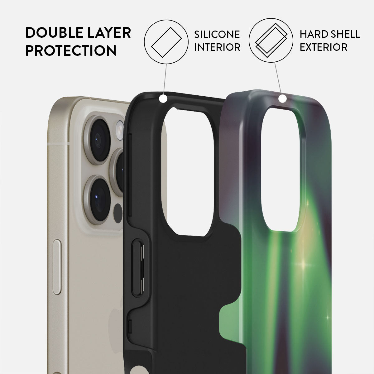 【Breezfy】iPhone16シリーズ MAGSAFE AURORA PRISM CASE Aurora - iPhone 16 Pro Max Case | BURGA