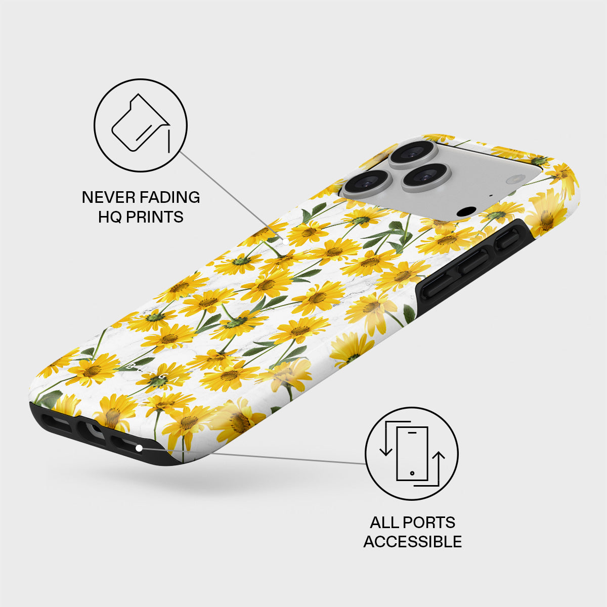Summer Scent - Yellow Flower iPhone 17 Pro Max Case | BURGA