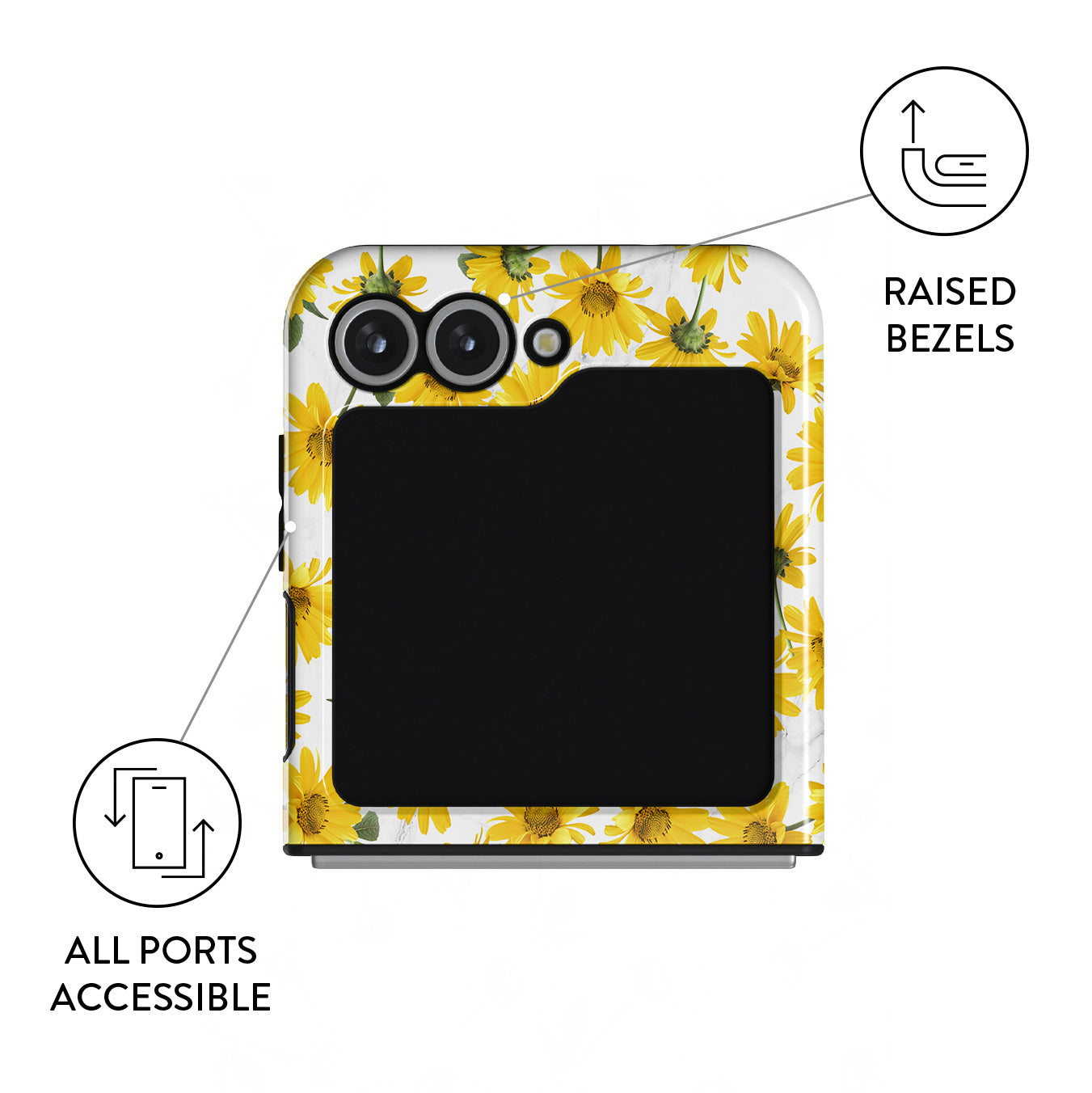 Summer Scent - Yellow Flower Samsung Galaxy Z Flip 7 FE Case | BURGA