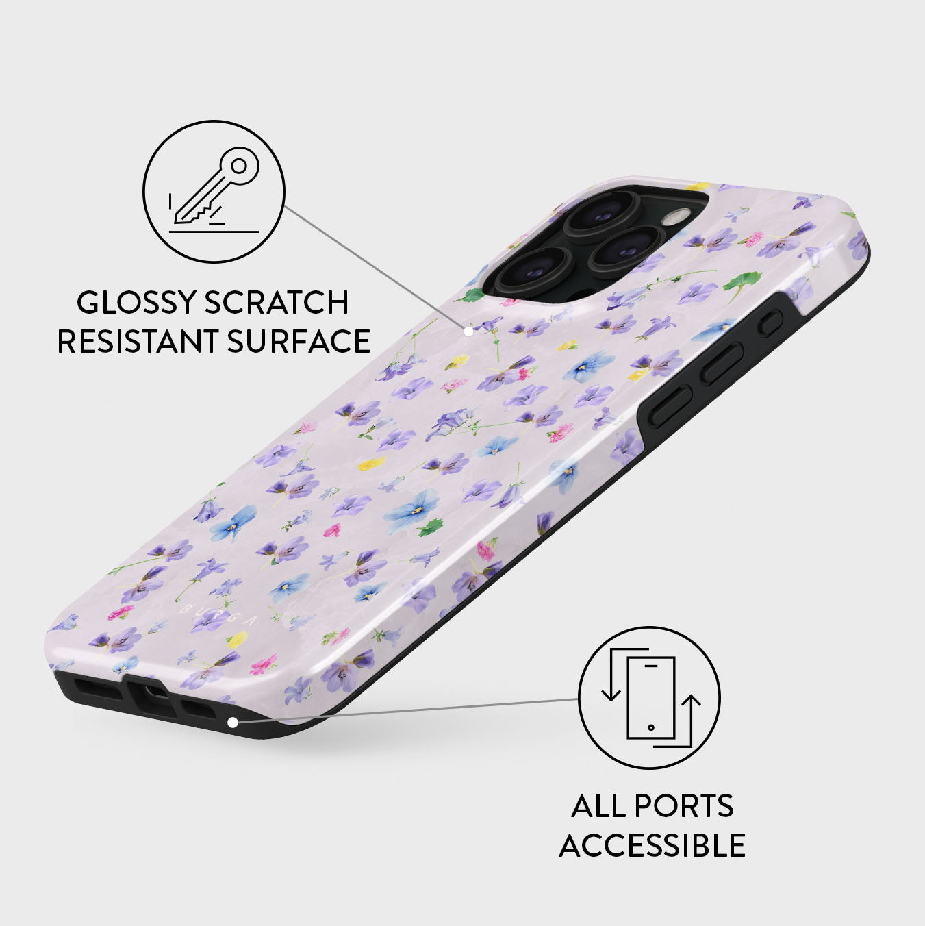 Wildflower - iPhone 15 Pro Case | BURGA