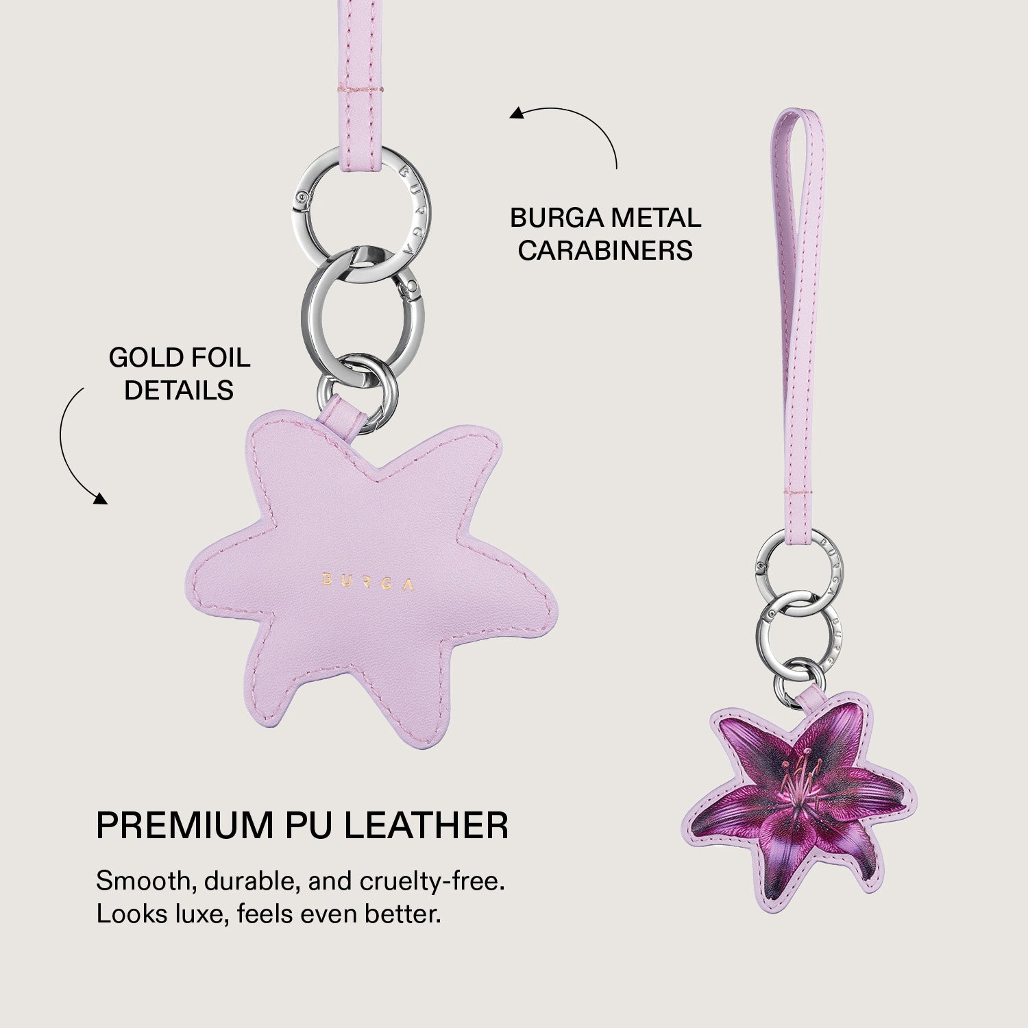 Lilith - Leather Bag Charm | BURGA