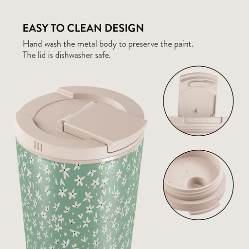 Lush Meadows - Floral Travel Mug 16