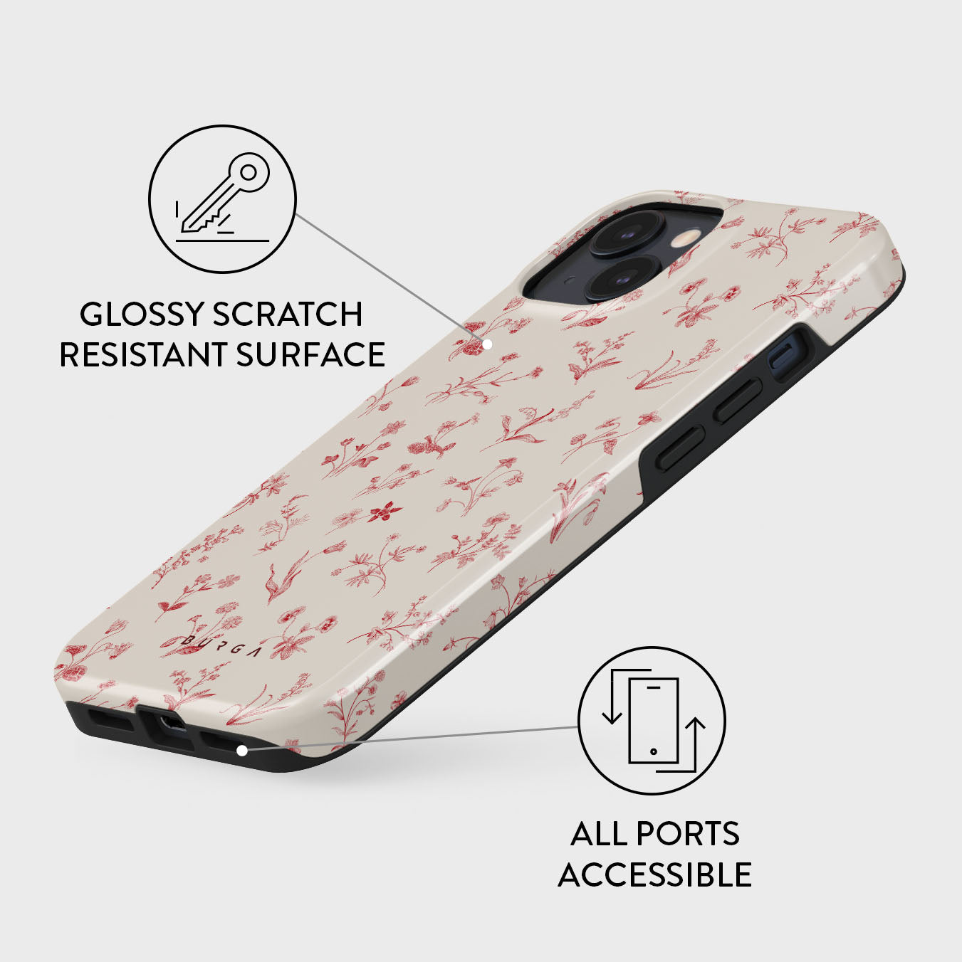 BURGA iPhoneケース iPhone14 Amazon.com: BURGA Phone Case for iPhone 14 Pro Max - Cute