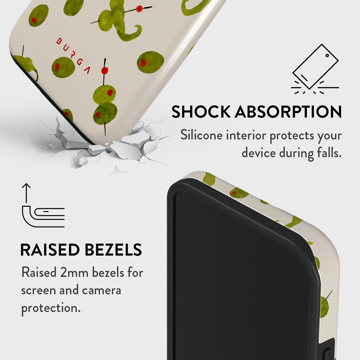 【BURGA】カスタマイズOK☆Aperitivo☆オリーブ☆機種豊富 Aperitivo - iPhone 13 Case | BURGA