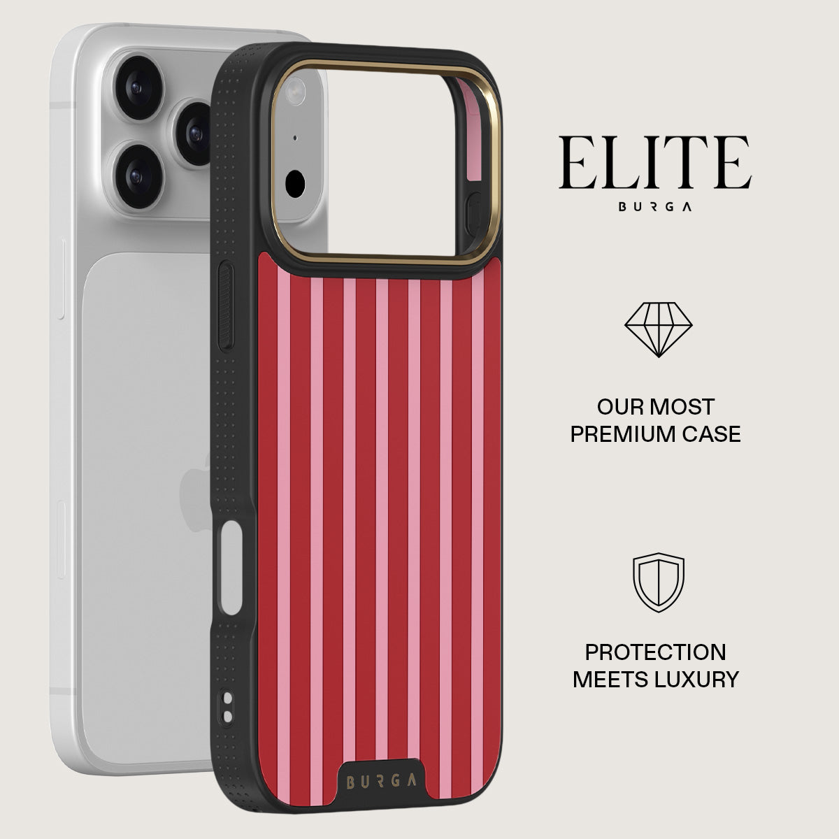【新品】BURGA iPhone 17proMAXケース BURGA チェリー柄 Cherry - iPhone 17 Pro Max Case | BURGA