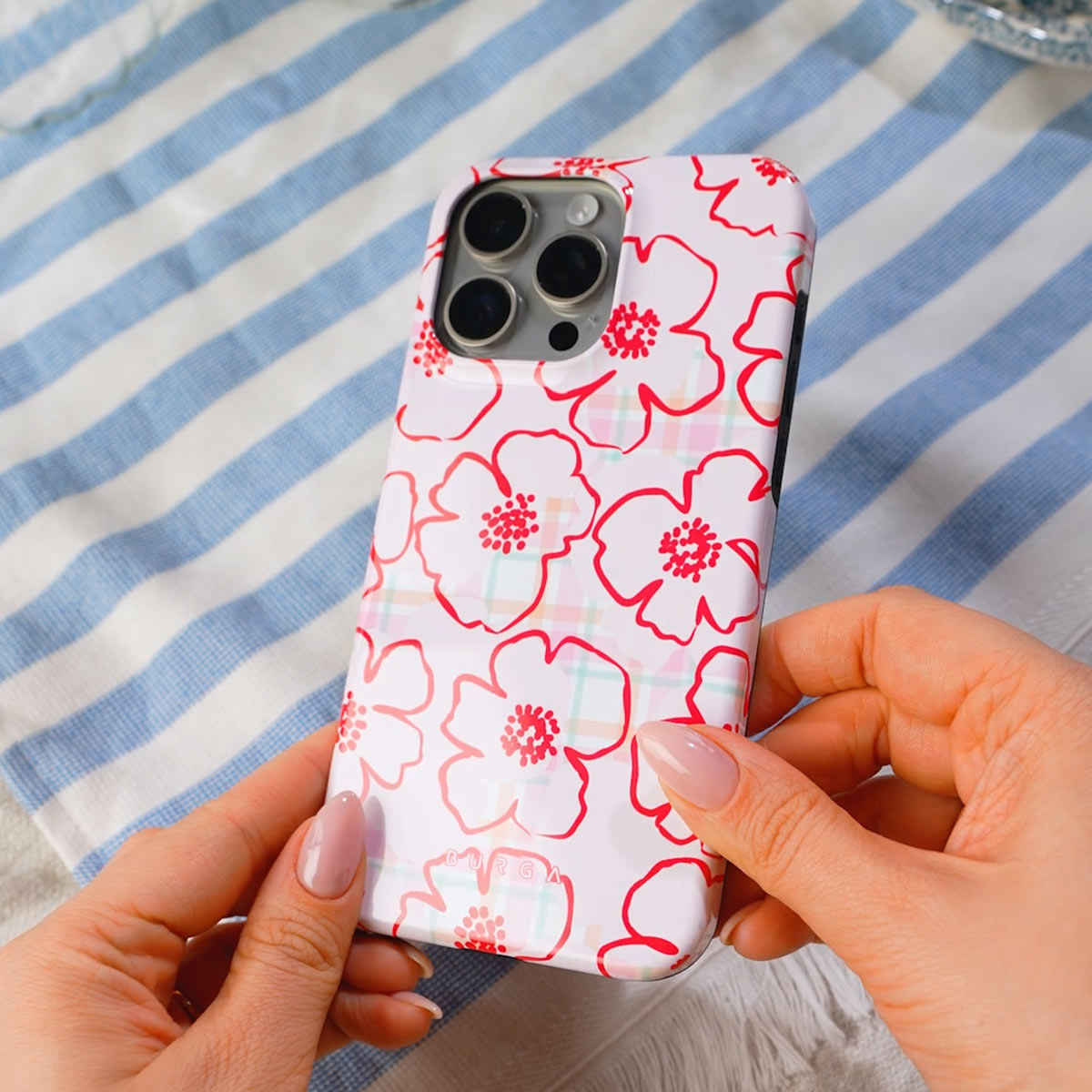 BURGA フラワーパターン iPhone 17 Pro ケース Garden Brunch - Floral iPhone 17 Pro Max Case | BURGA