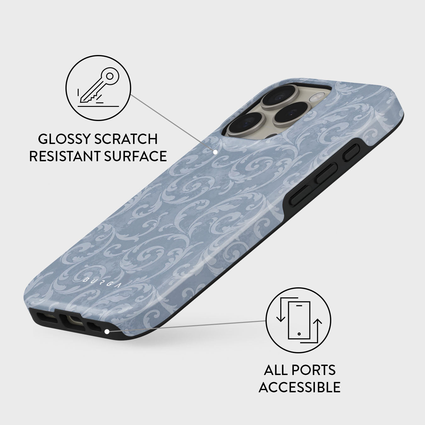 【BURGA】iPhone16 ケース Manga - iPhone 16 Pro Max Case | BURGA