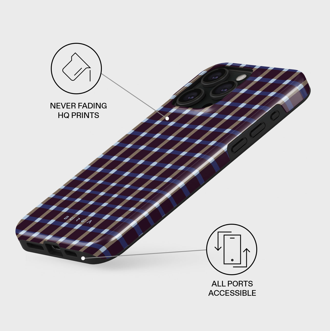 Crosscheck - iPhone 15 Pro Case | BURGA