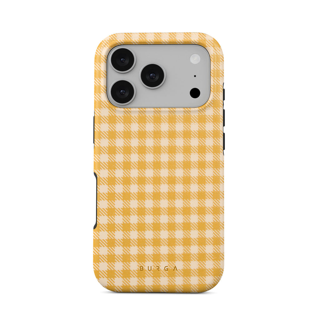 Tuscan Sun - Yellow Plaid iPhone 17 Pro Case Tuscan Sun - Yellow Plaid iPhone 17 Pro Case