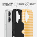 Tuscan Sun - Yellow Plaid iPhone 16 Case 2