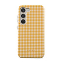 Tuscan Sun - Yellow Plaid Samsung Galaxy S23 Plus Case 5