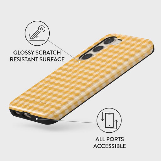 Tuscan Sun - Yellow Plaid Samsung Galaxy S23 Plus Case 7