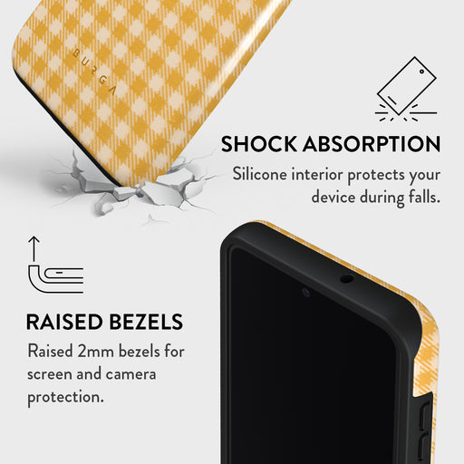 Tuscan Sun - Yellow Plaid Samsung Galaxy S23 Plus Case 8