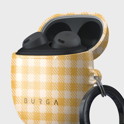 Tuscan Sun - Yellow Plaid Google Pixel Buds Pro Case 5
