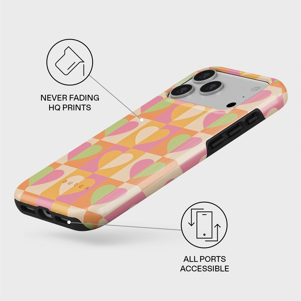 Summer Love - Heart iPhone 17 Pro Max Case | BURGA