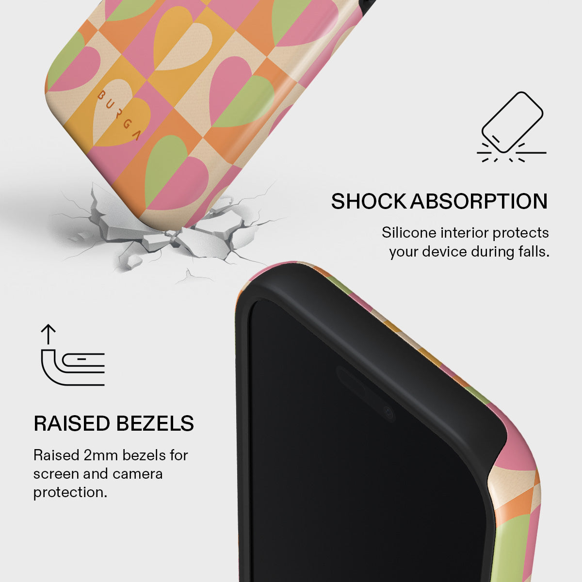 ブルガ BURGA ハートデザイン iPhone17ケース Summer Love - Heart iPhone 17 Pro Case | BURGA