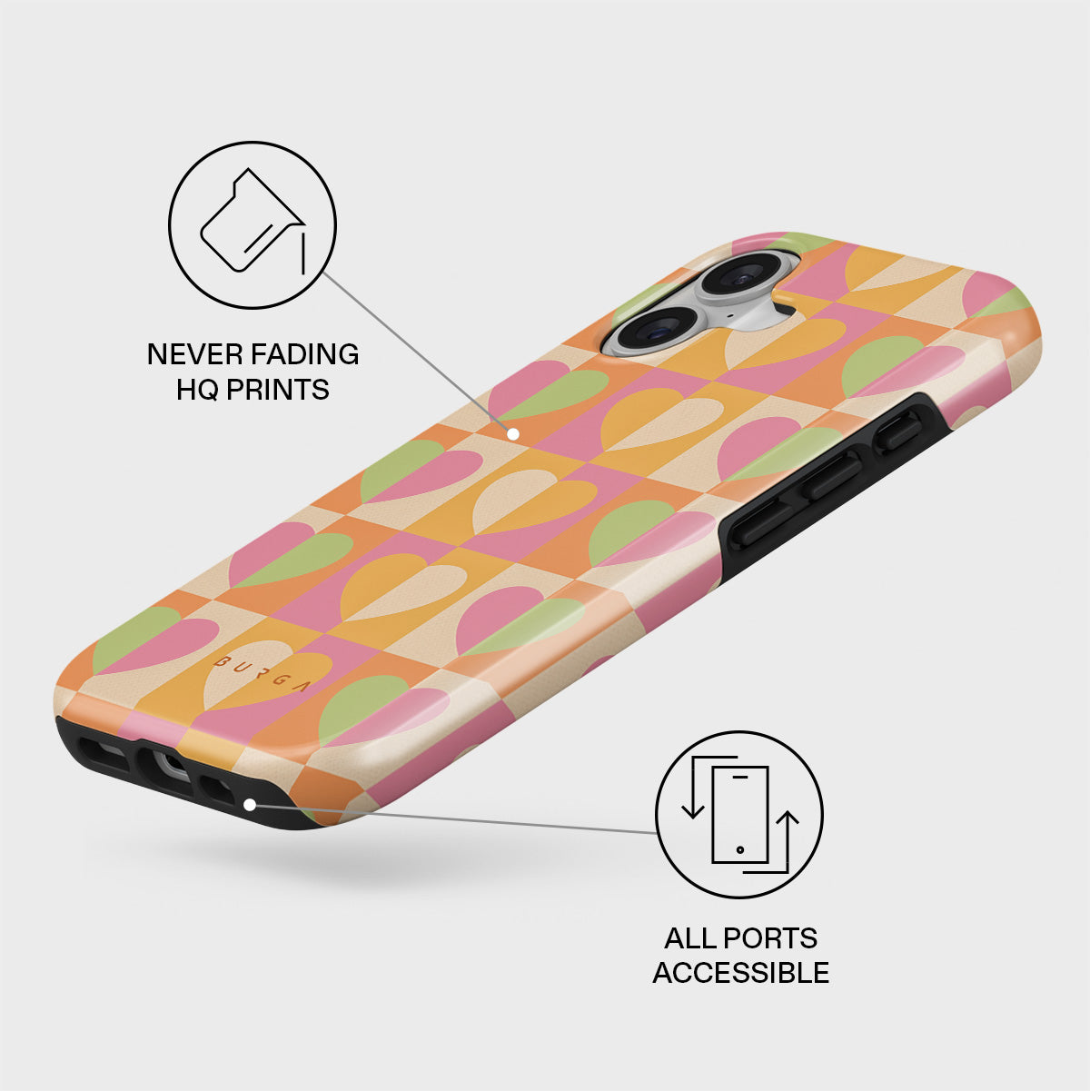 Summer Love - Heart iPhone 17 Case | BURGA