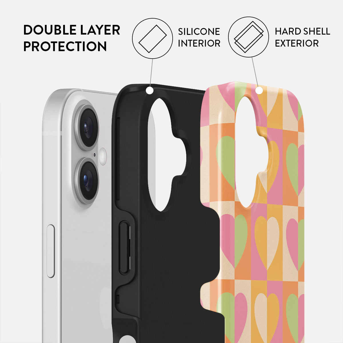 Summer Love - Heart iPhone 16 Plus Case | BURGA
