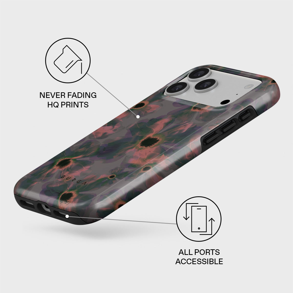 新品・未使用】BURGA iPhone17ケース Volcanic Garden - iPhone 17 Pro Max Case | BURGA