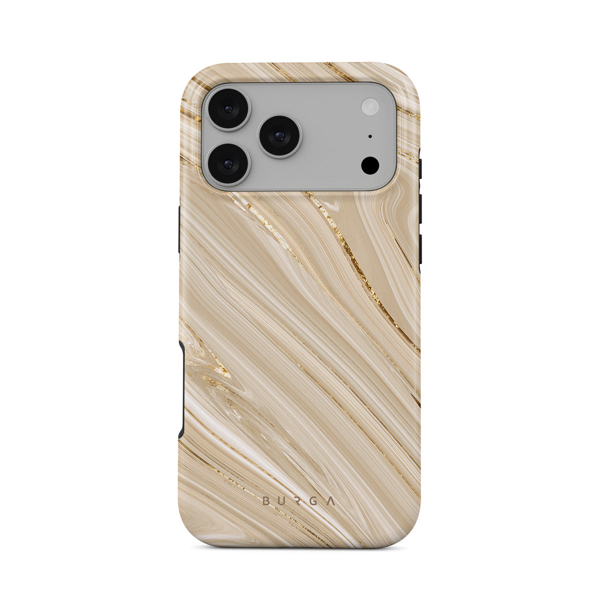 CUSTYPE ベージュ iPhone 17 ProMAXケース Full Glam - Beige iPhone 17 Pro Max Case | BURGA