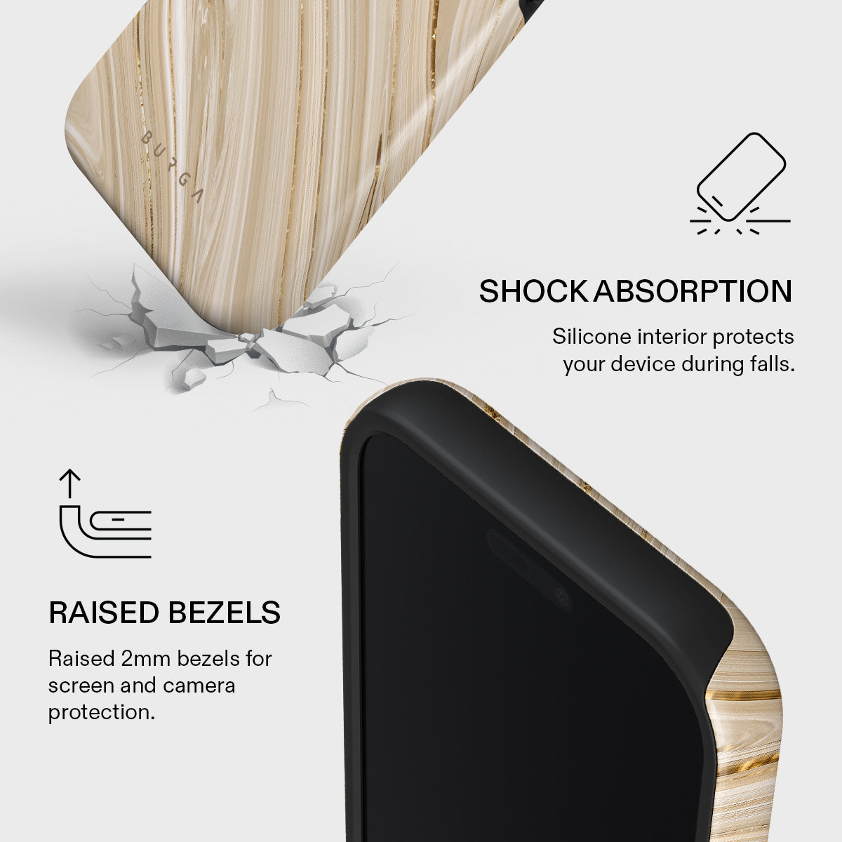 Full Glam - Beige iPhone 17 Pro Case | BURGA