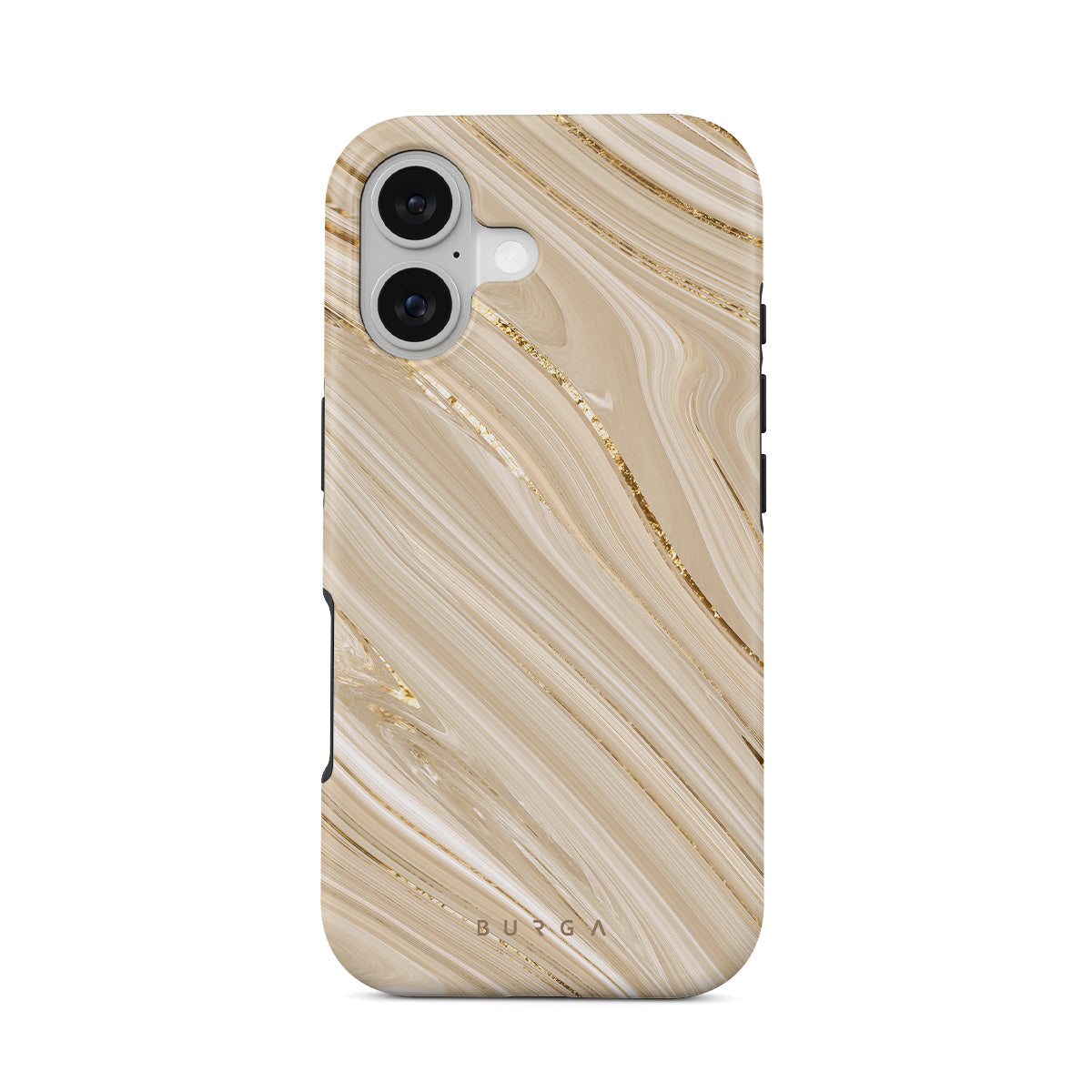 【新品】BURGA マーブルデザイン ハードケース　iPhone17 ベージュ Full Glam - Beige iPhone 17 Pro Max Case | BURGA