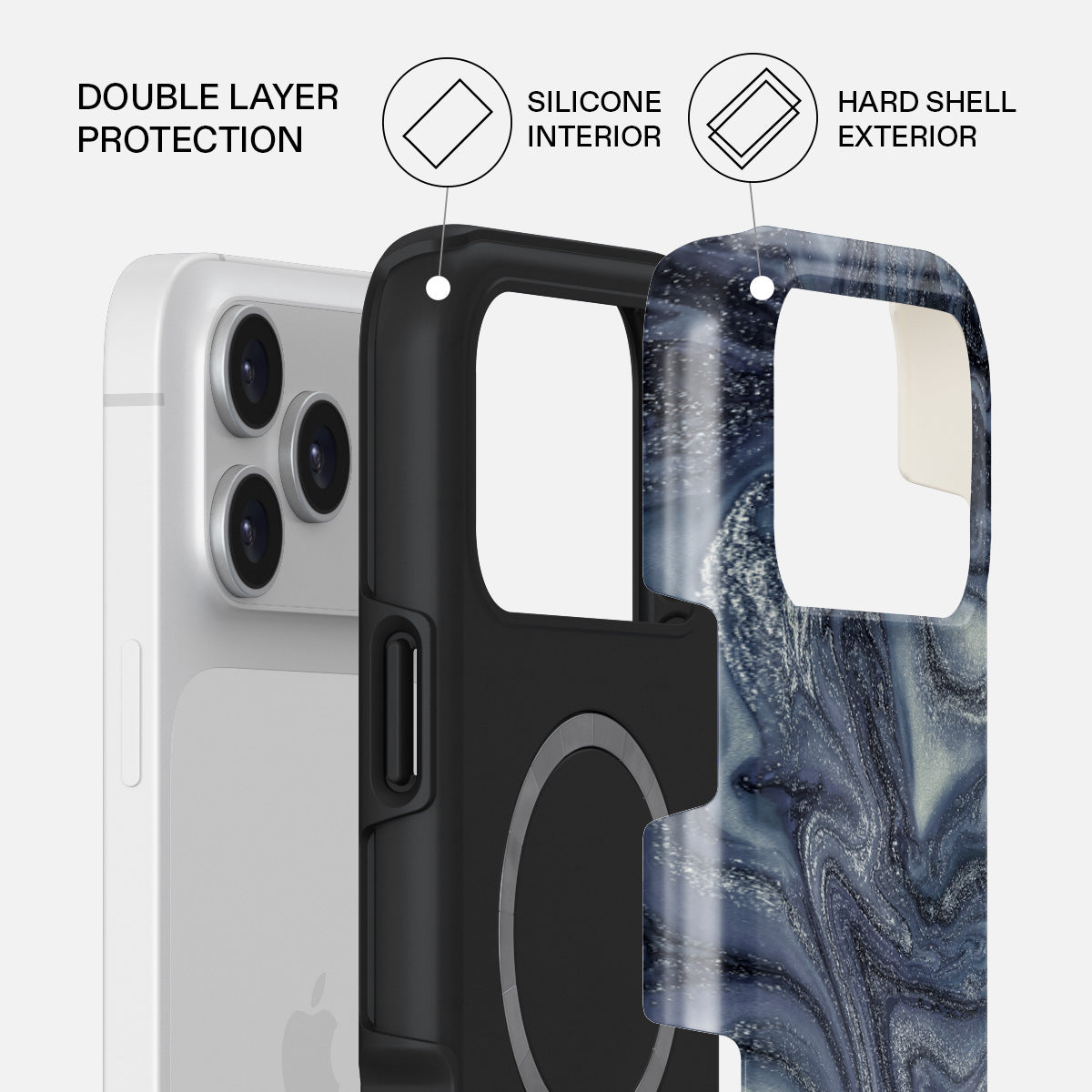 Navy Trench - Blue iPhone 17 Pro Max Case | BURGA