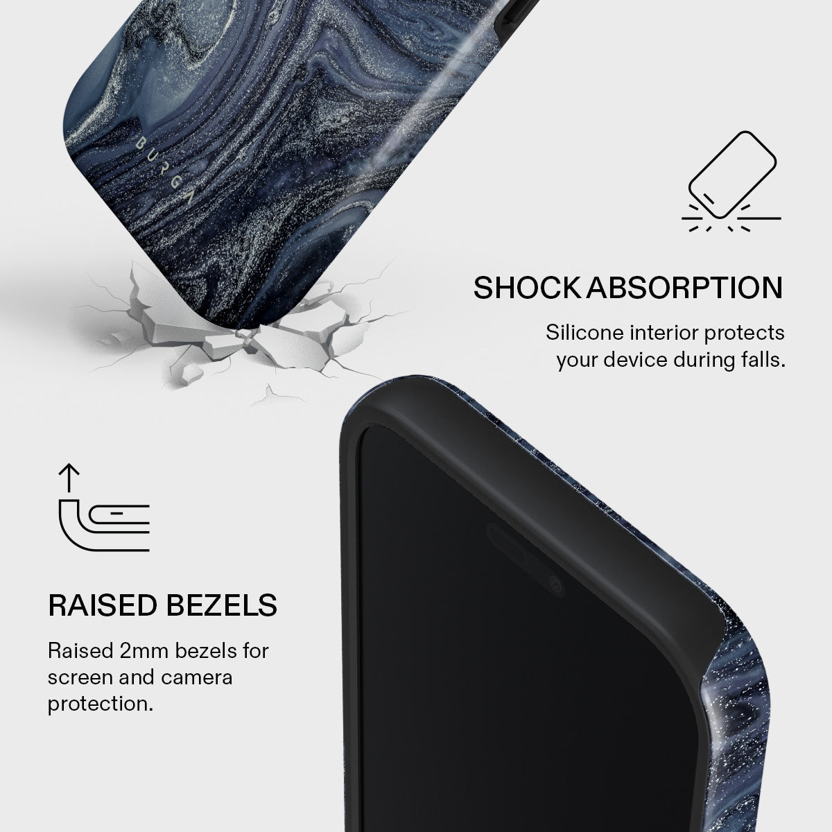Navy Trench - Blue iPhone 17 Pro Max Case | BURGA