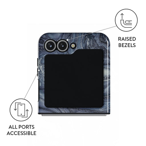 Navy Trench - Blue Samsung Galaxy Z Flip 6 Case 3