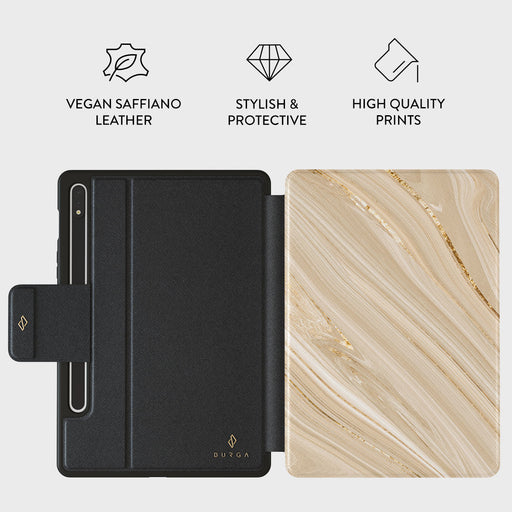 Full Glam - Beige Samsung Galaxy Tab S9 Case 2