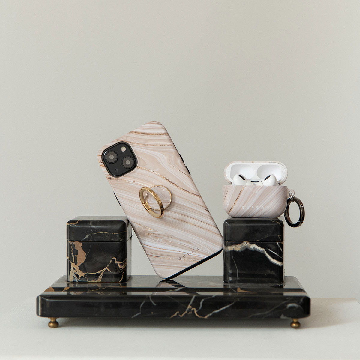 Full Glam - Beige iPhone 15 Pro Case | BURGA