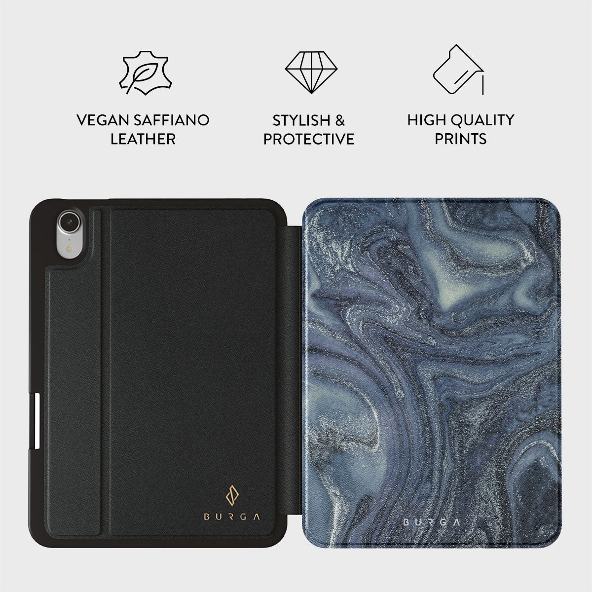Navy Trench - Blue iPad Mini 8.3 (A17 Pro/6th Gen) Case | BURGA