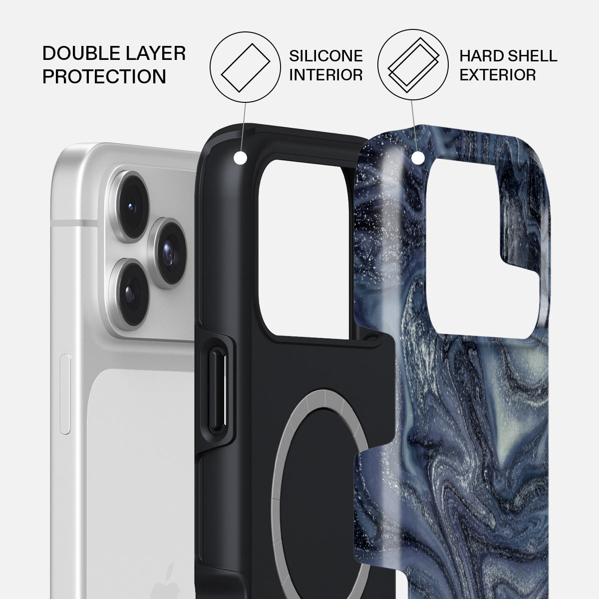 iPhone 17 Pro Case, Navy Trench | BURGA
