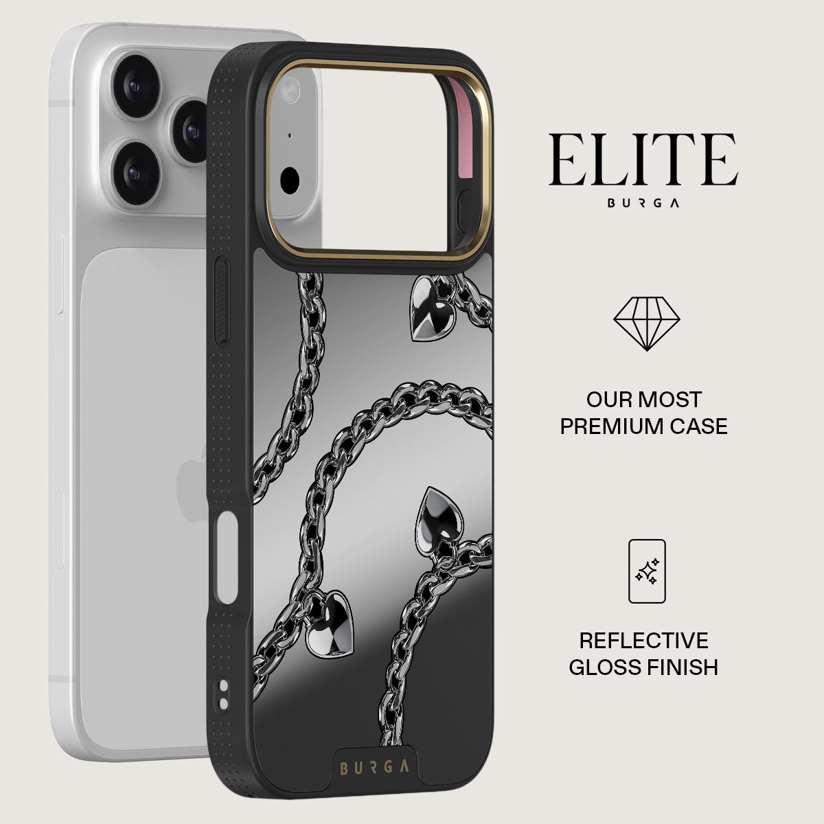 ブルガ BURGA ハートデザイン iPhone17ケース ブルガ BURGA
